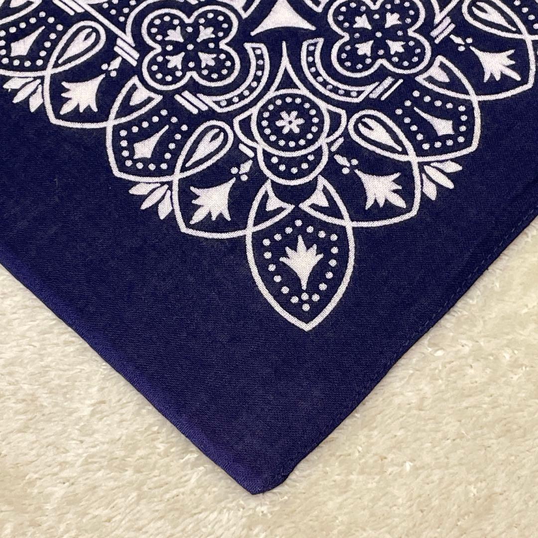 60sショベル アイアンクロス RN14193 ネイビー ヴィンテージ バンダナ