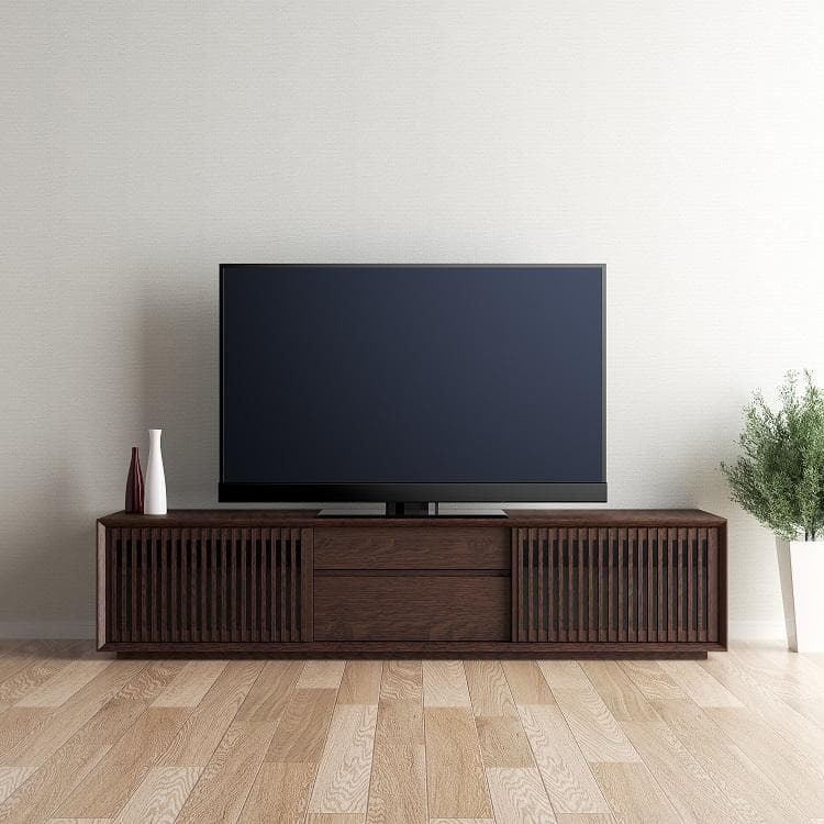 カリモク テレビボード 幅177cm QU6067 モカブラウン オーク