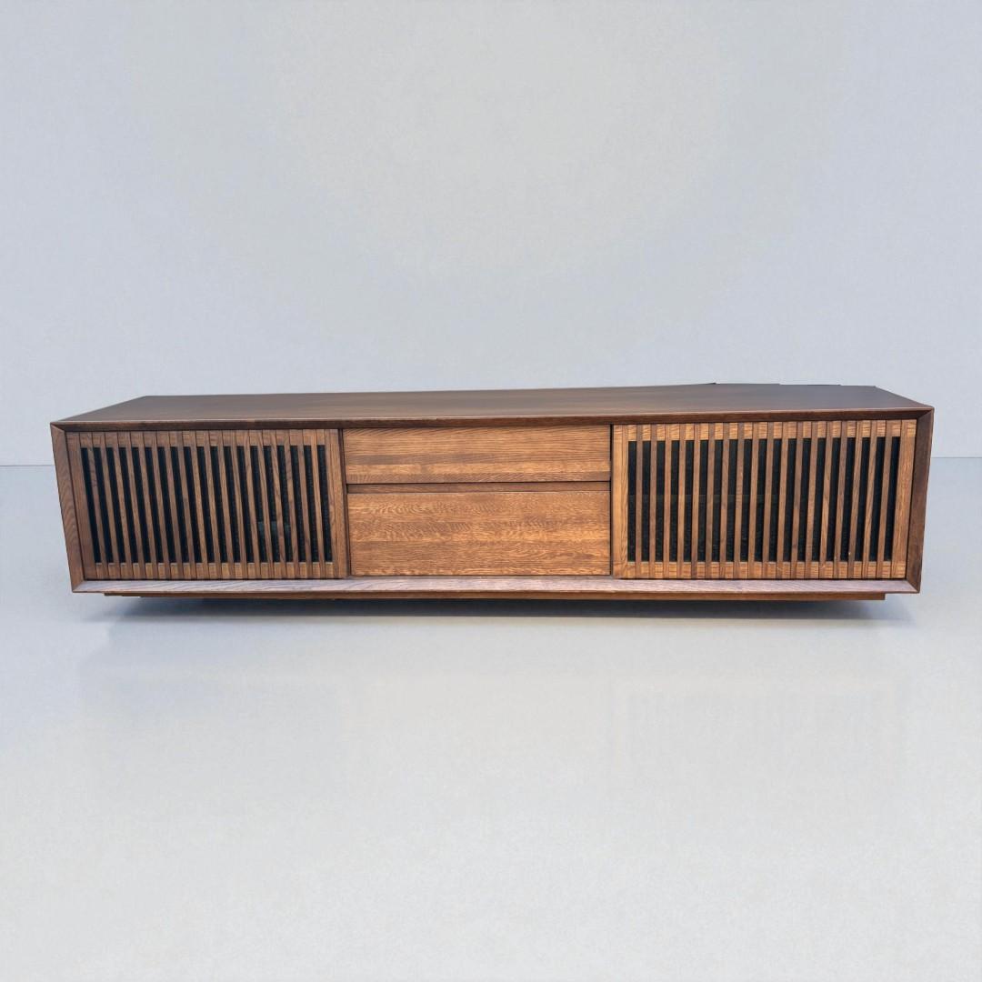 カリモク テレビボード 幅177cm QU6067 モカブラウン オーク