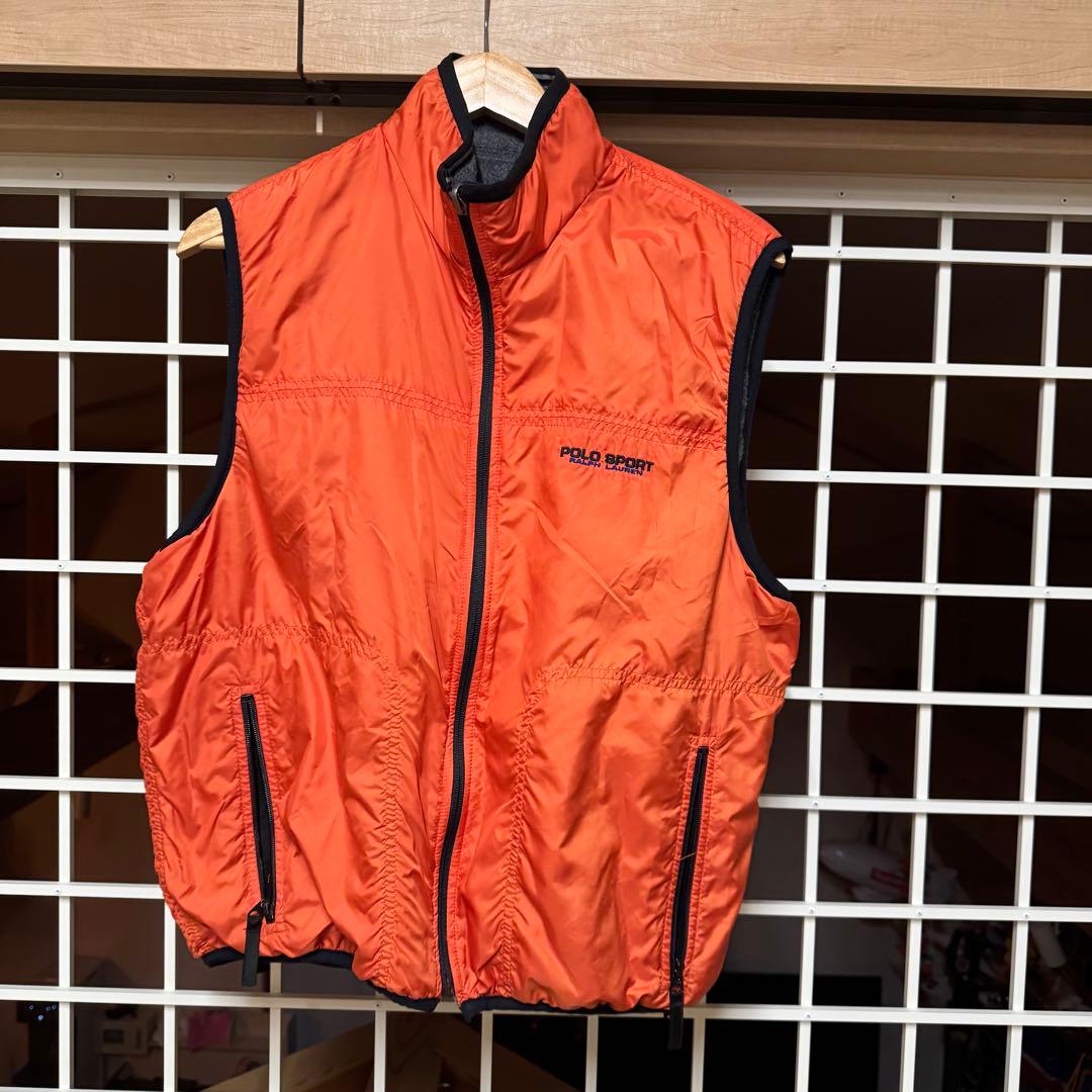 【L】POLO SPORTS ポロスポーツ リバーシブルベスト USA製