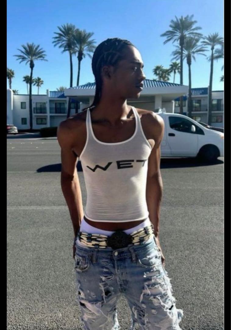 トップス YZY Mowalola WET TANK sample size3/ yzy