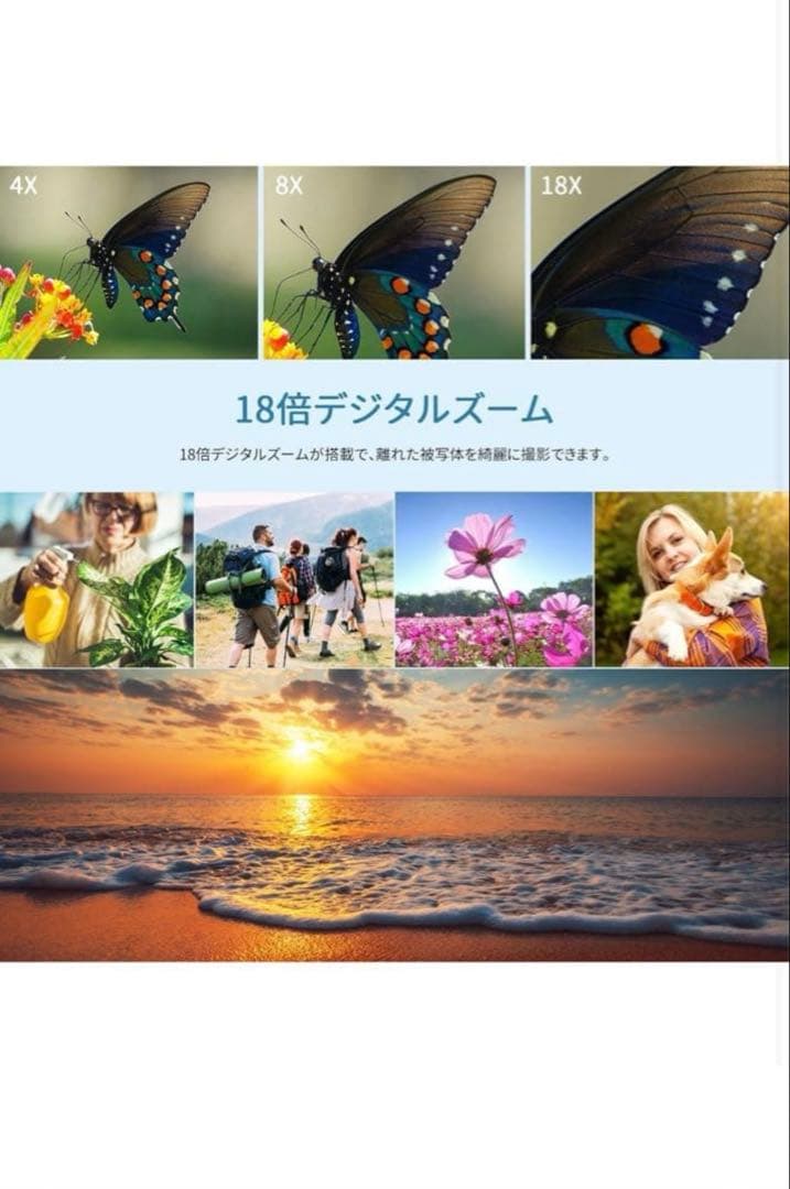 4Kデジタルカメラ 6400万画素 32GB付属