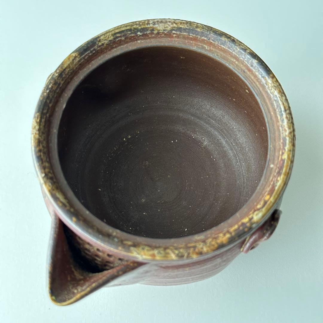 福田一楽 備前 茶器 窯変 宝瓶 松ぼっくり