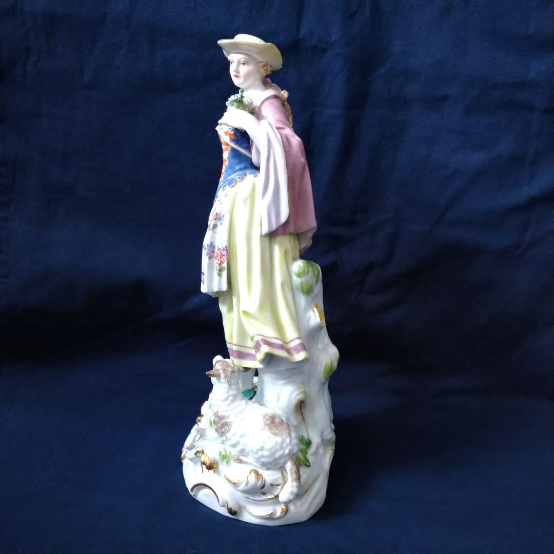 ブラックベルト✤マイセン(Meissen)フィギュリン✤『羊飼いの女性』✤