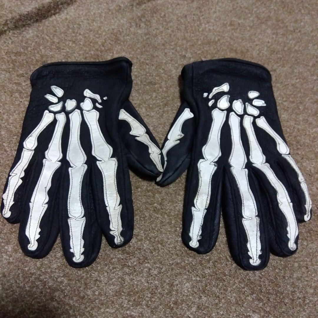 希少 バンソン VANSON レザーグローブ ローパー Roper S 骨