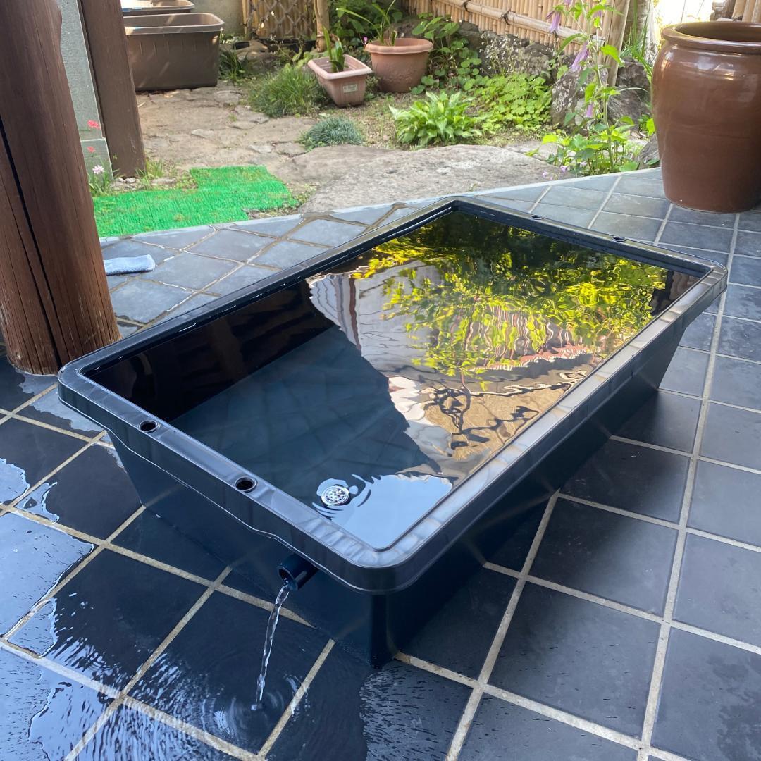 メダカ飼育ケース 60㍑トロ舟x5個 オーバーフロー 金魚飼育容 メダカ飼育容器