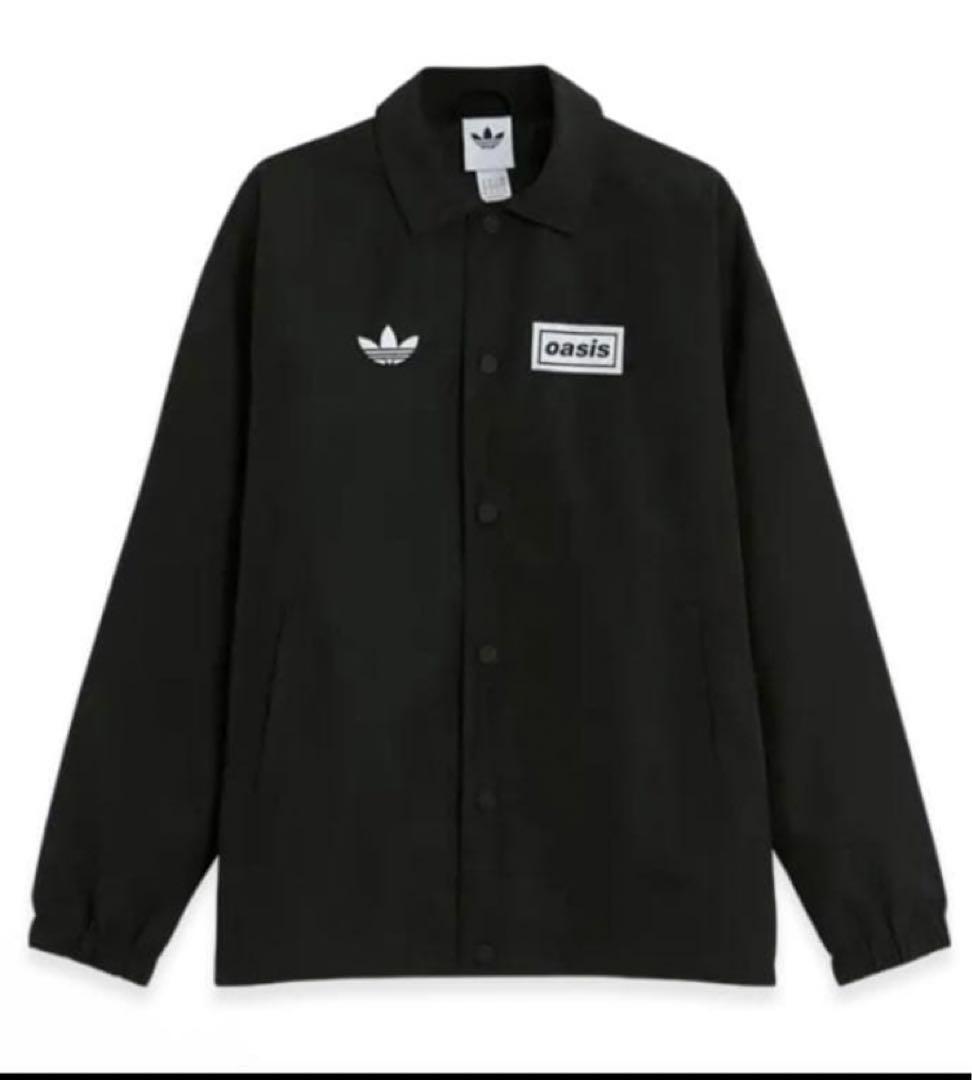 【完売品】﻿ adidas × oasis コーチジャケット　黒　XSサイズ