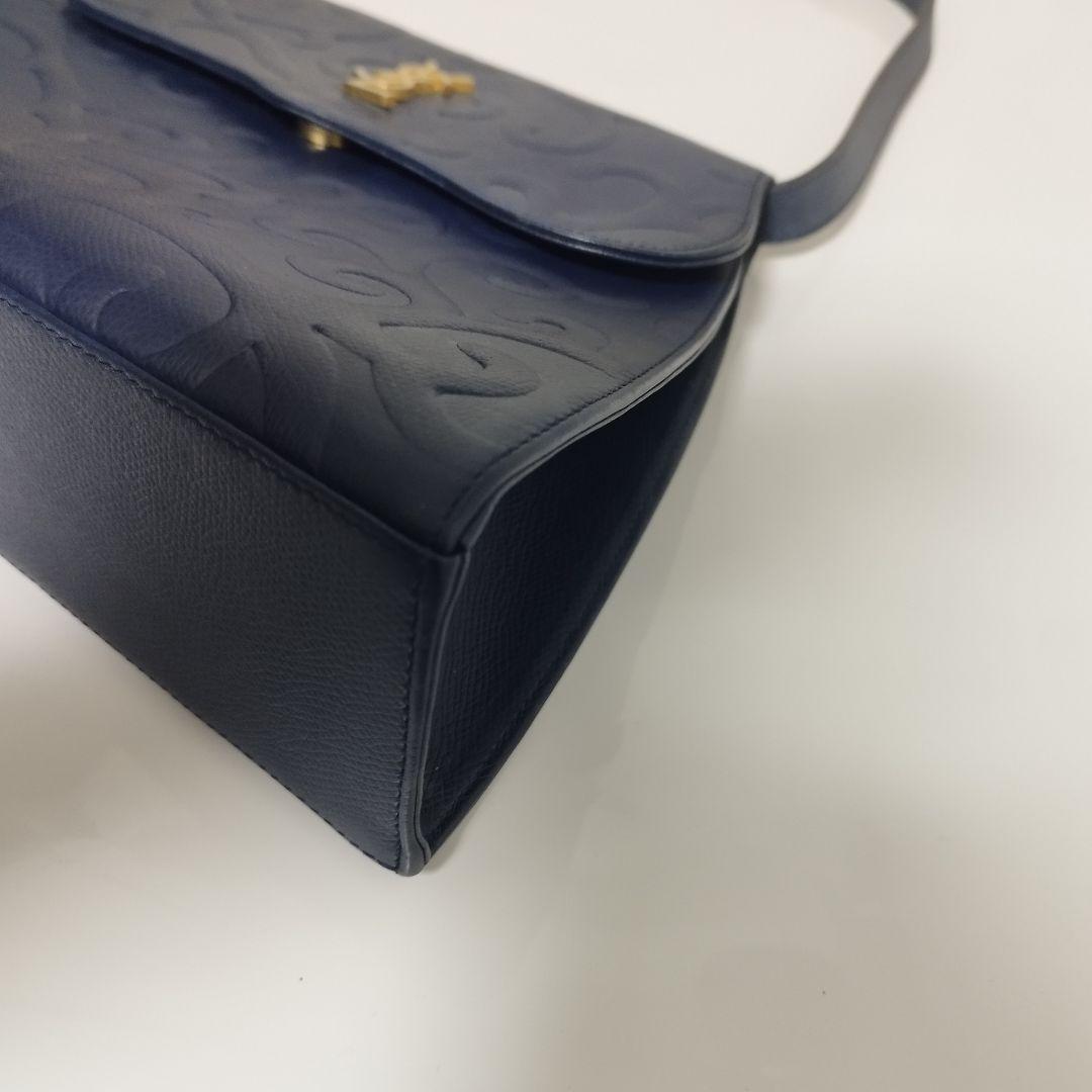 美品☆　イヴサンローラン　ショルダーバッグ　アラベスク　唐草模様　YSLロゴ