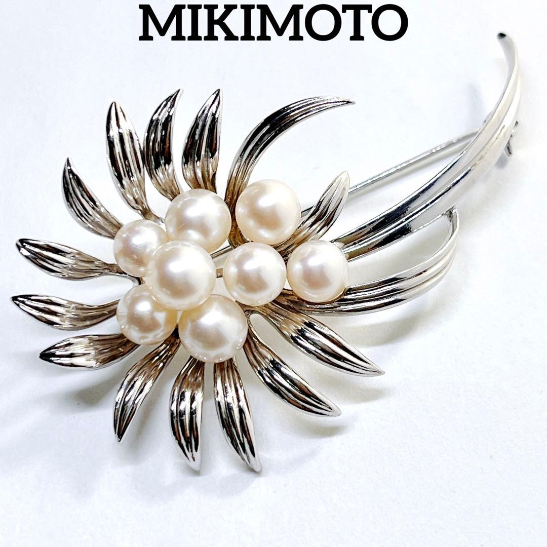 美品✨MIKIMOTOミキモト パール　ブローチ　コサージュ　フラワー