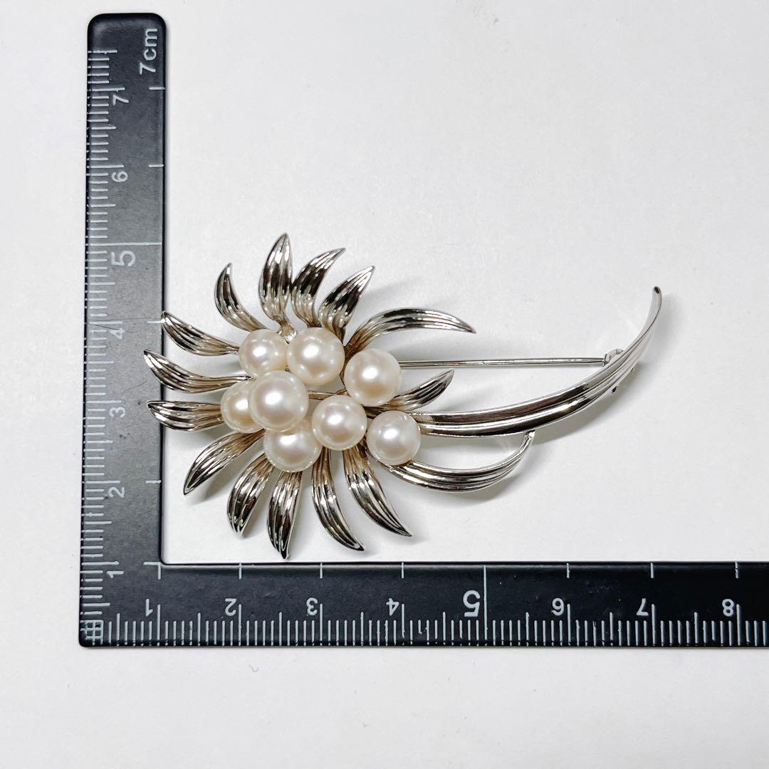 美品✨MIKIMOTOミキモト パール　ブローチ　コサージュ　フラワー