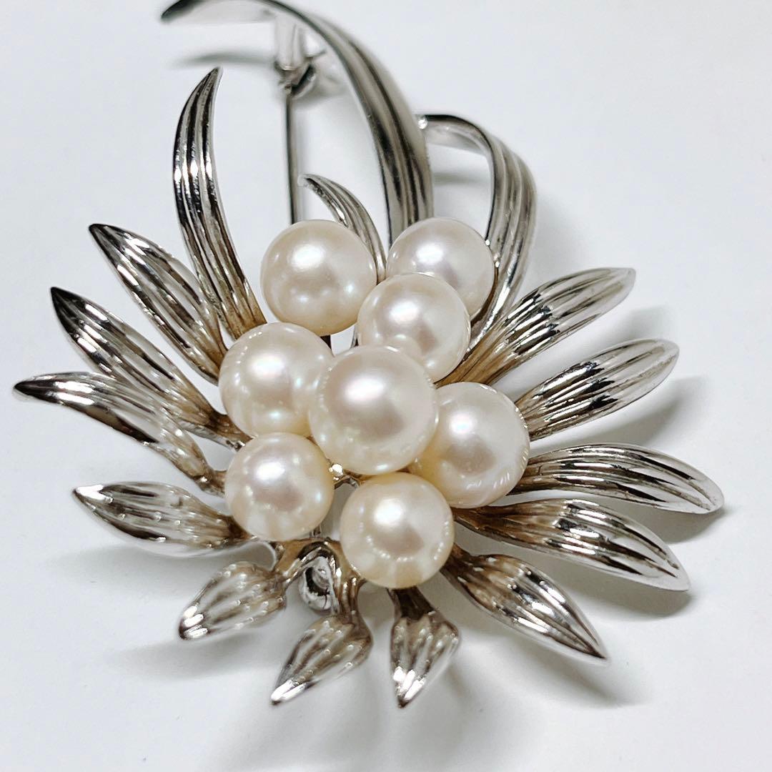 美品✨MIKIMOTOミキモト パール　ブローチ　コサージュ　フラワー
