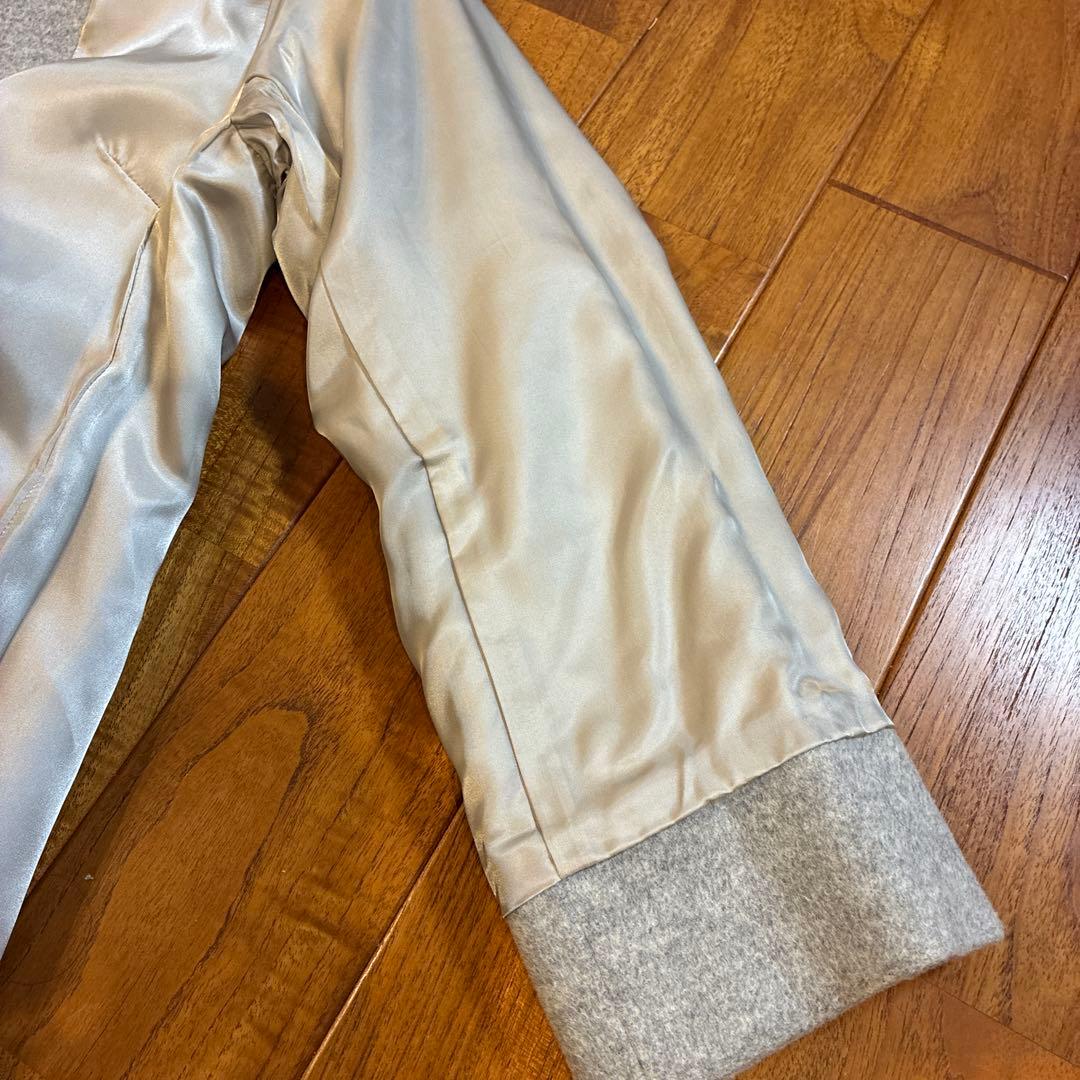 ⭐︎超美品☆23区L アンゴラビーバーチェスターコート 【44】・ライトグレー