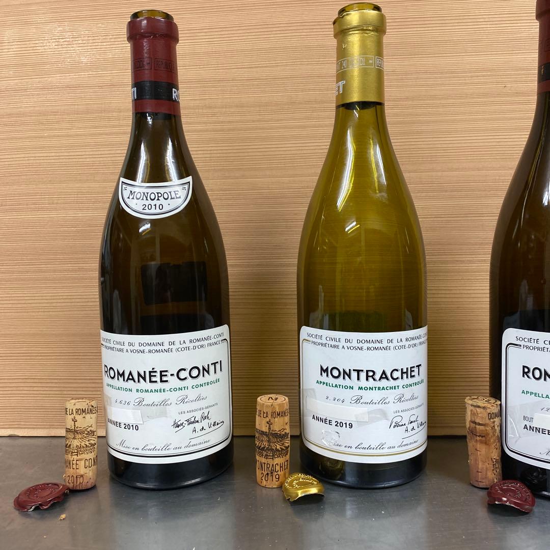 ◼️空き瓶◼️DRC ロマネ・コンティ モンラッシェ・サン・ヴィヴァン3本セット