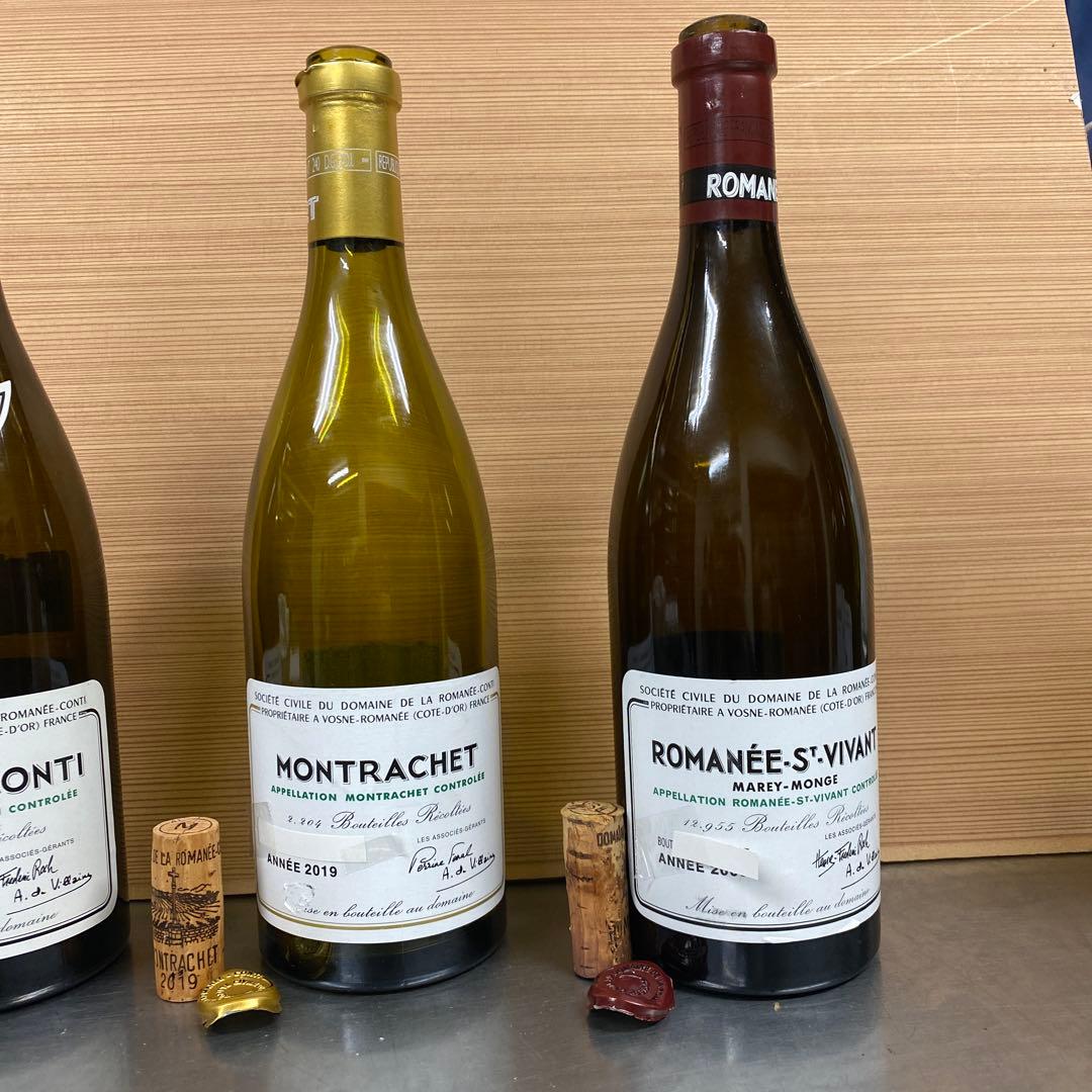 ◼️空き瓶◼️DRC ロマネ・コンティ モンラッシェ・サン・ヴィヴァン3本セット