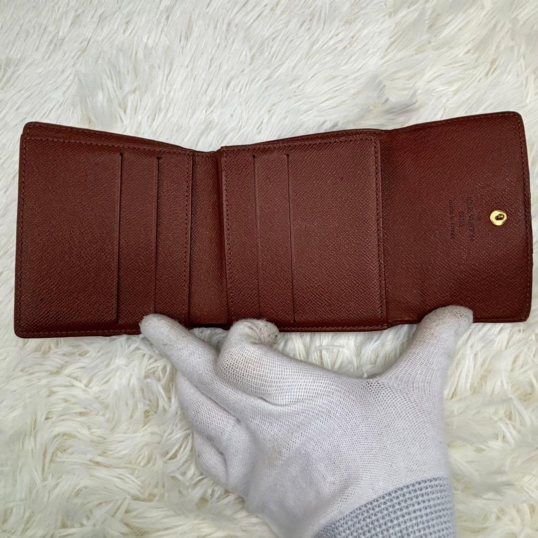 美品！ルイヴィトン モノグラム ポルトモネビエカルトクレディ Wホック財布
