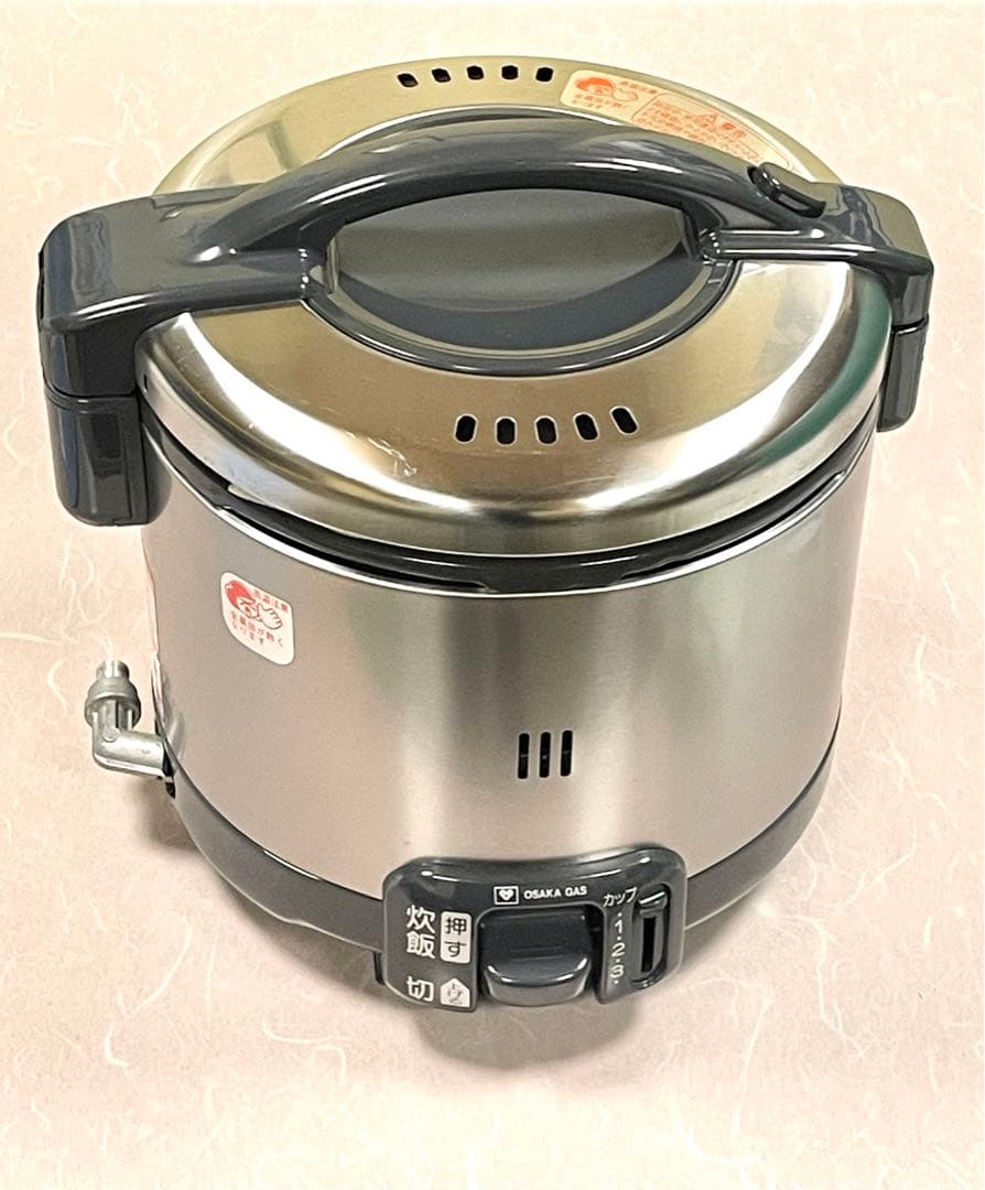 A581 新品近❗️3.5合都市ガス大阪ガスリンナイガス炊飯器保温なし３合