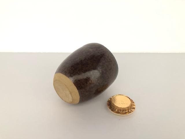 茶道具 松古窯 佐久間芳山 肩衝茶入 萬古 共箱 茶道