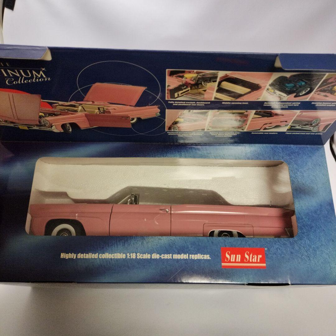 未開封　リンカーンコンチネンタル 1958 MKIII　ピンク　1/18スケール