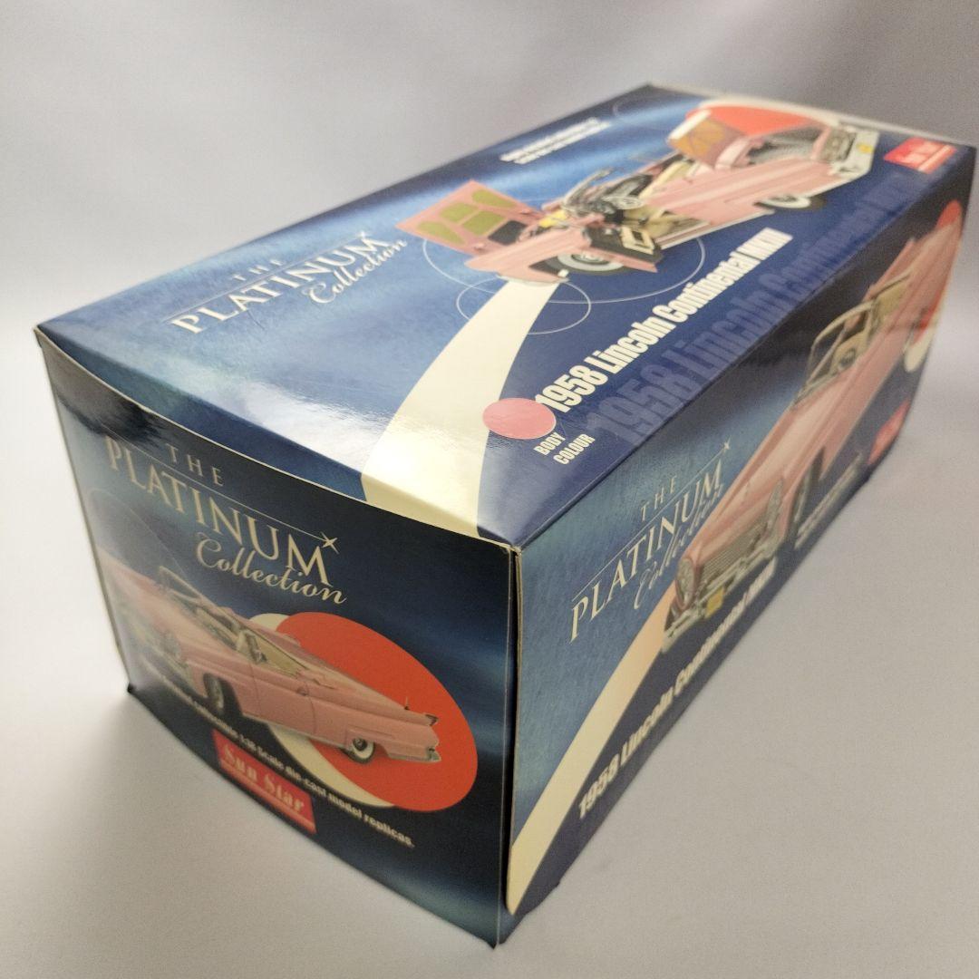 未開封　リンカーンコンチネンタル 1958 MKIII　ピンク　1/18スケール