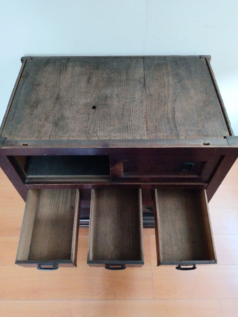箪笥　渋い水屋 古家具 収納棚 水屋箪笥風