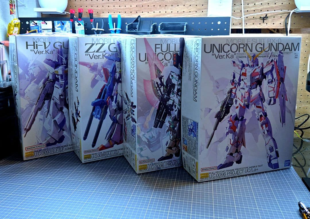 【MGまとめ売り】★Hi-νガンダム★ZZガンダム★ユニコーン★フルアーマー★
