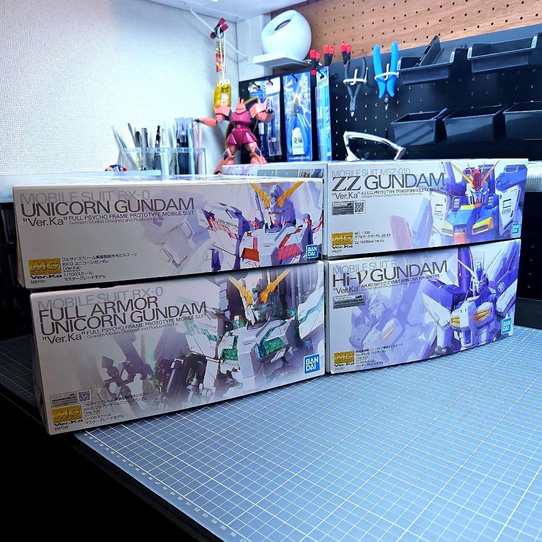 【MGまとめ売り】★Hi-νガンダム★ZZガンダム★ユニコーン★フルアーマー★