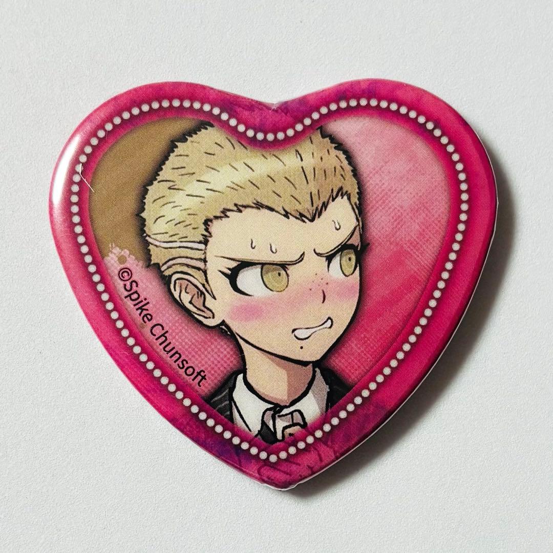 ダンガンロンパ ナンジャタウン テレ顔 照れ顔 ハート缶バッジ 九頭龍冬彦