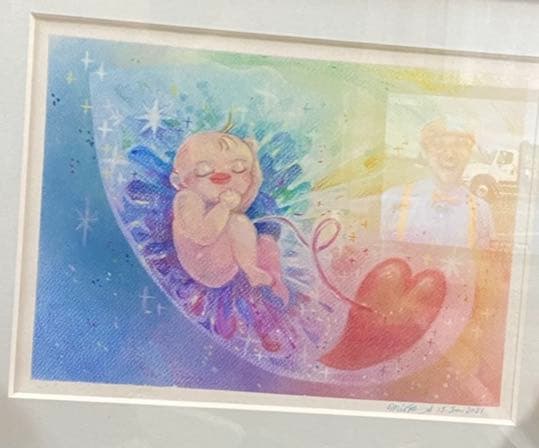 絵画 the memory in the womb