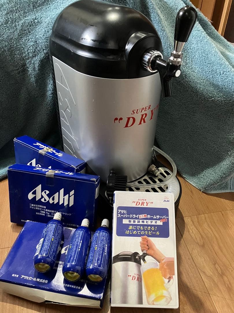 家庭用　ビールサーバ　炭酸ガスカートリッジ14本　取扱ビデオ付