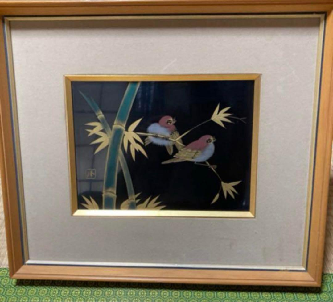 輪島塗パネル　沈金パネル