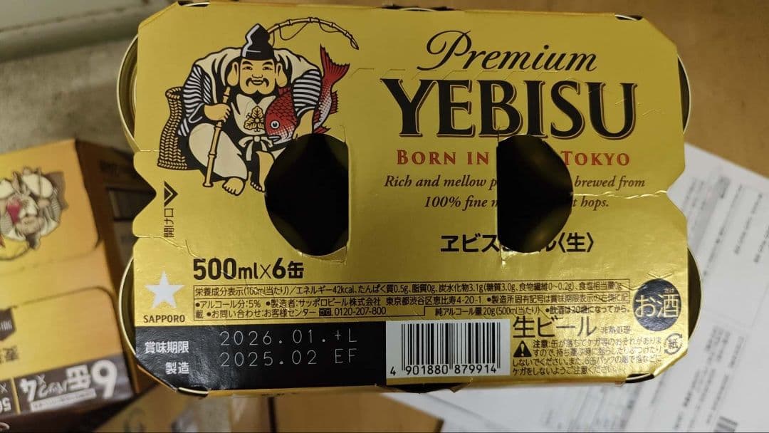 エビスビール500ml 2箱セット（計48缶）