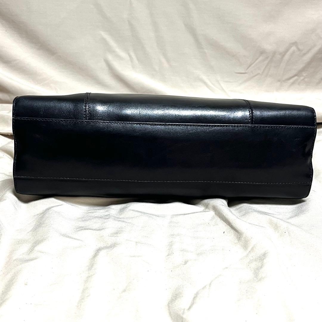 バレンシアガ　ハンドバッグ　オールレザー　BB ロゴ金具　イタリア製　黒