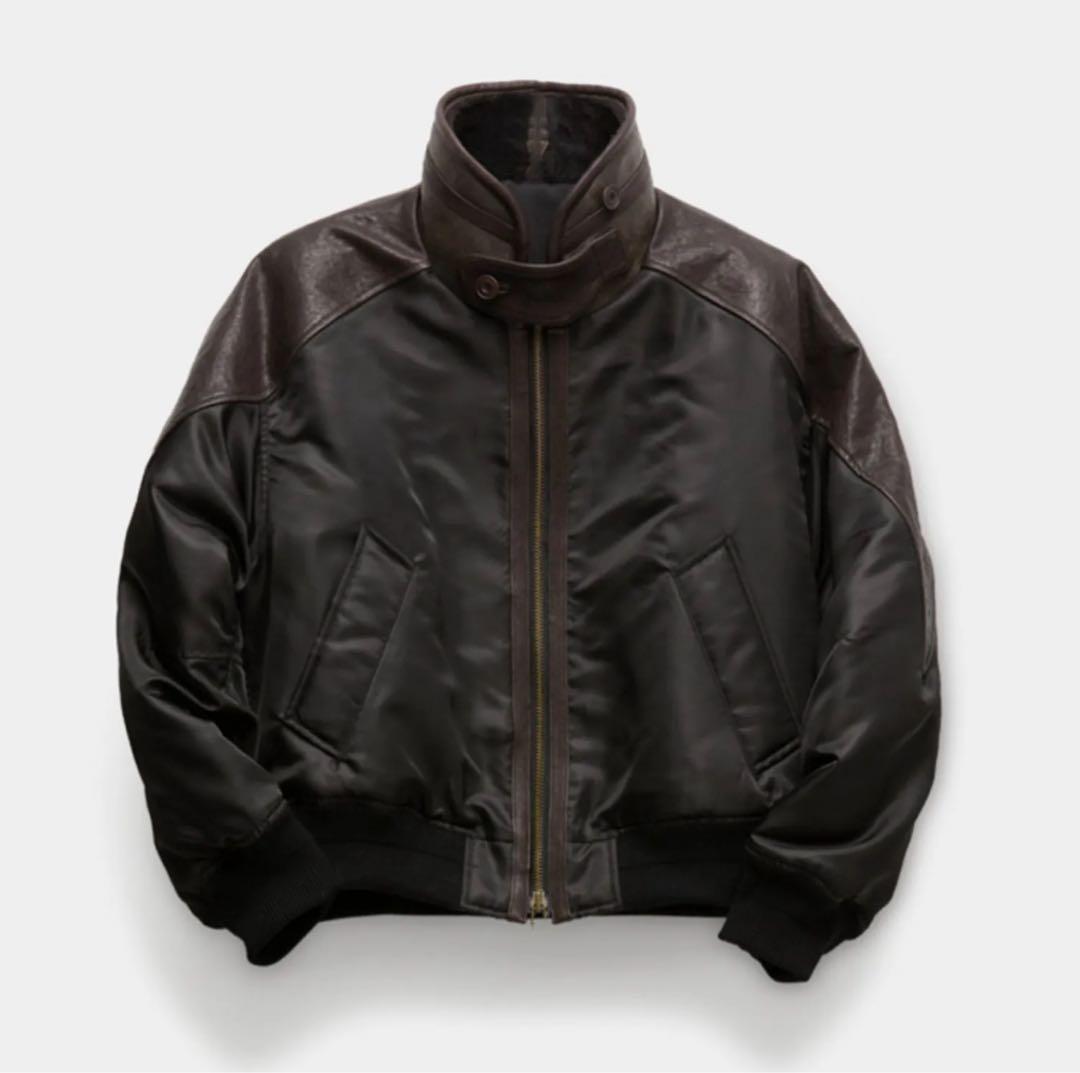 ジャケット・アウター COOR High-neck shearling mixed MA-1