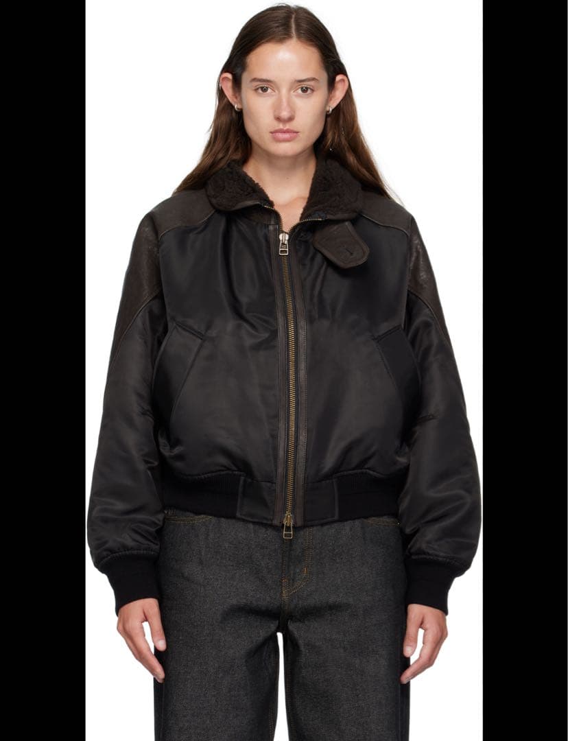 ジャケット・アウター COOR High-neck shearling mixed MA-1