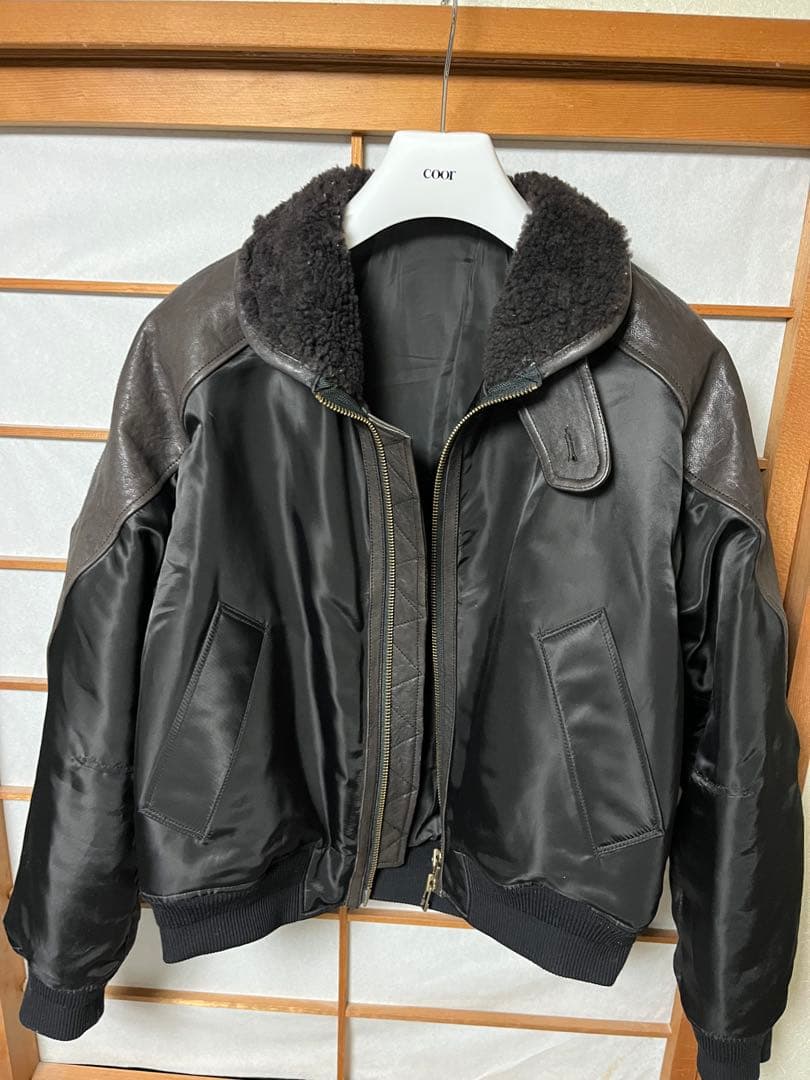 ジャケット・アウター COOR High-neck shearling mixed MA-1