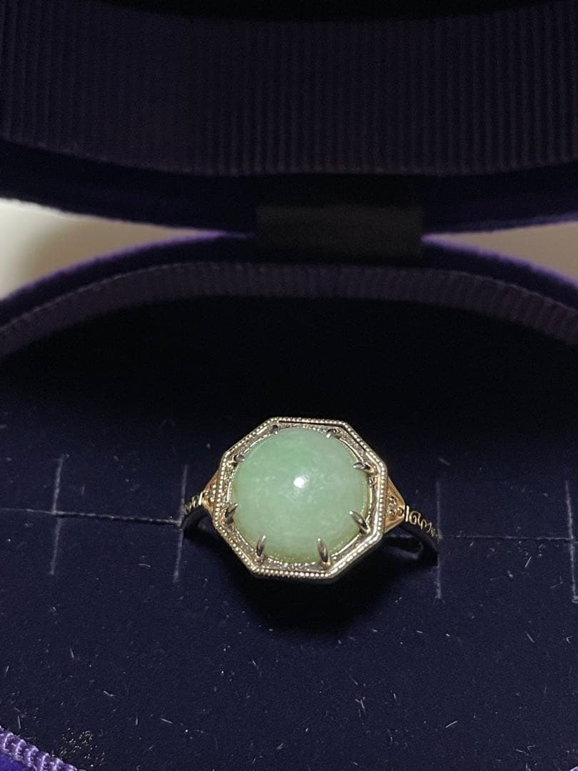 agete/アガット　翡翠リング★限定品★13号