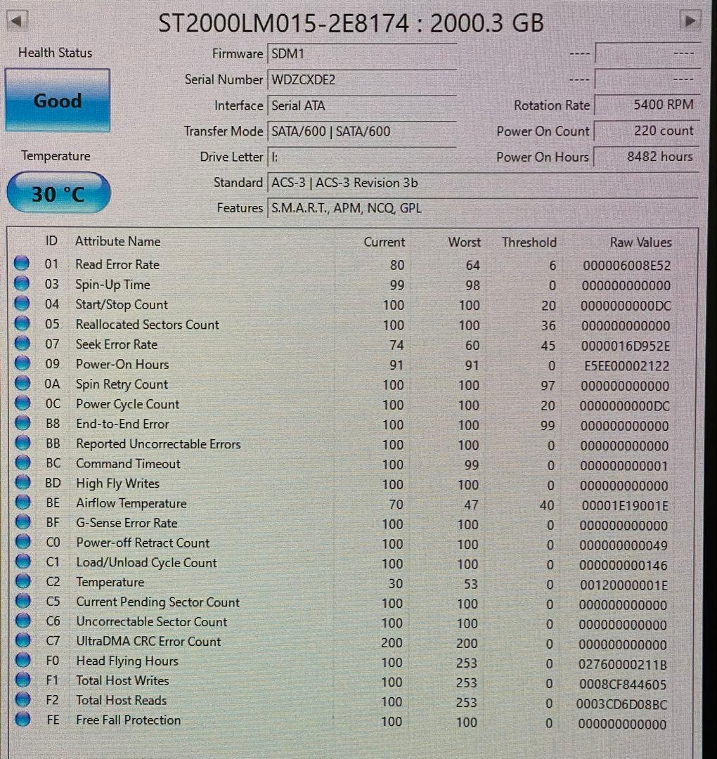 Barracuda 2.5 インチ HDD 2TB