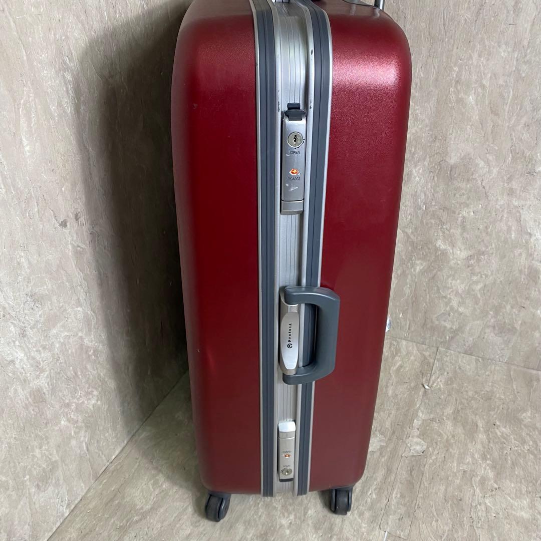 プロテカ エキノックスライト スーツケース 大容量 4輪 レッド TSAロック