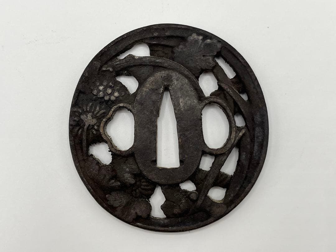 骨董　刀装具　鍔(つば) ③