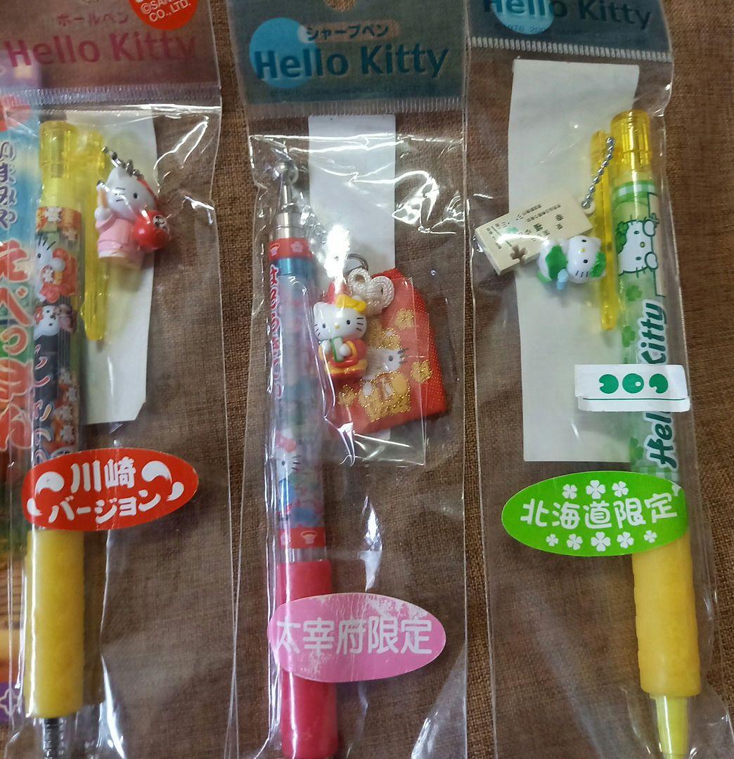 SANRIO☆幸運☆開運☆縁起☆神社☆根付けストラップ&シャープペン☆ボールペン