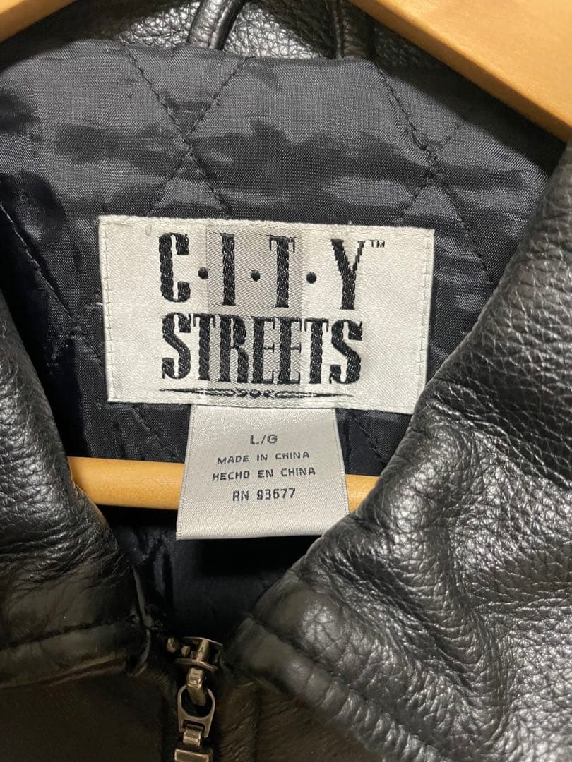 city streets レザージャケット