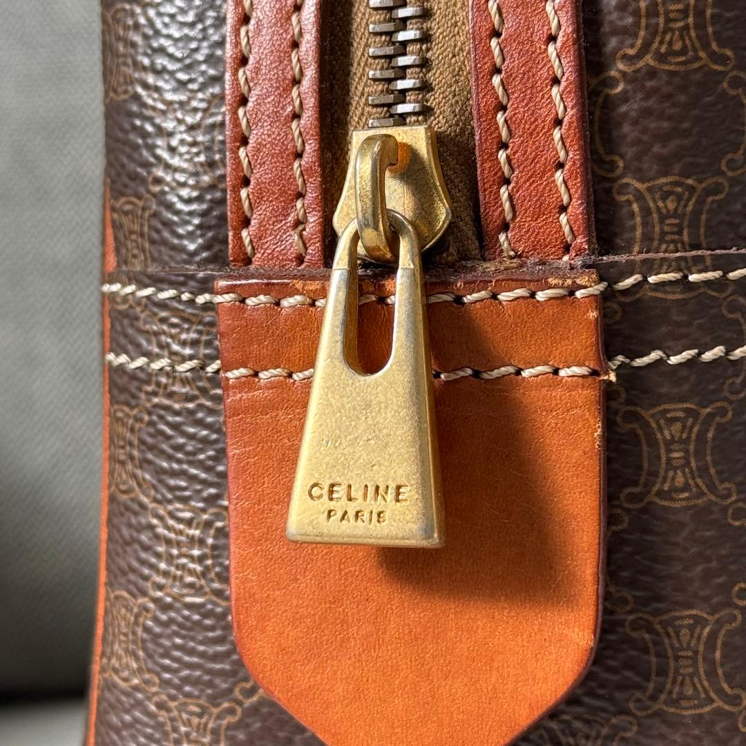 CELINE セリーヌ マカダム ミニボストンバッグ ハンドバッグ