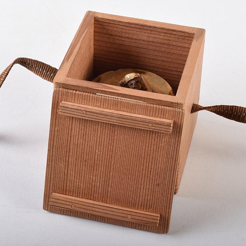 茶道具　御深井焼　米山作　老人摘香盒　香合　共箱　M　R8663