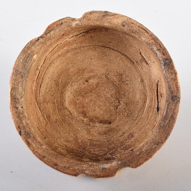 茶道具　御深井焼　米山作　老人摘香盒　香合　共箱　M　R8663