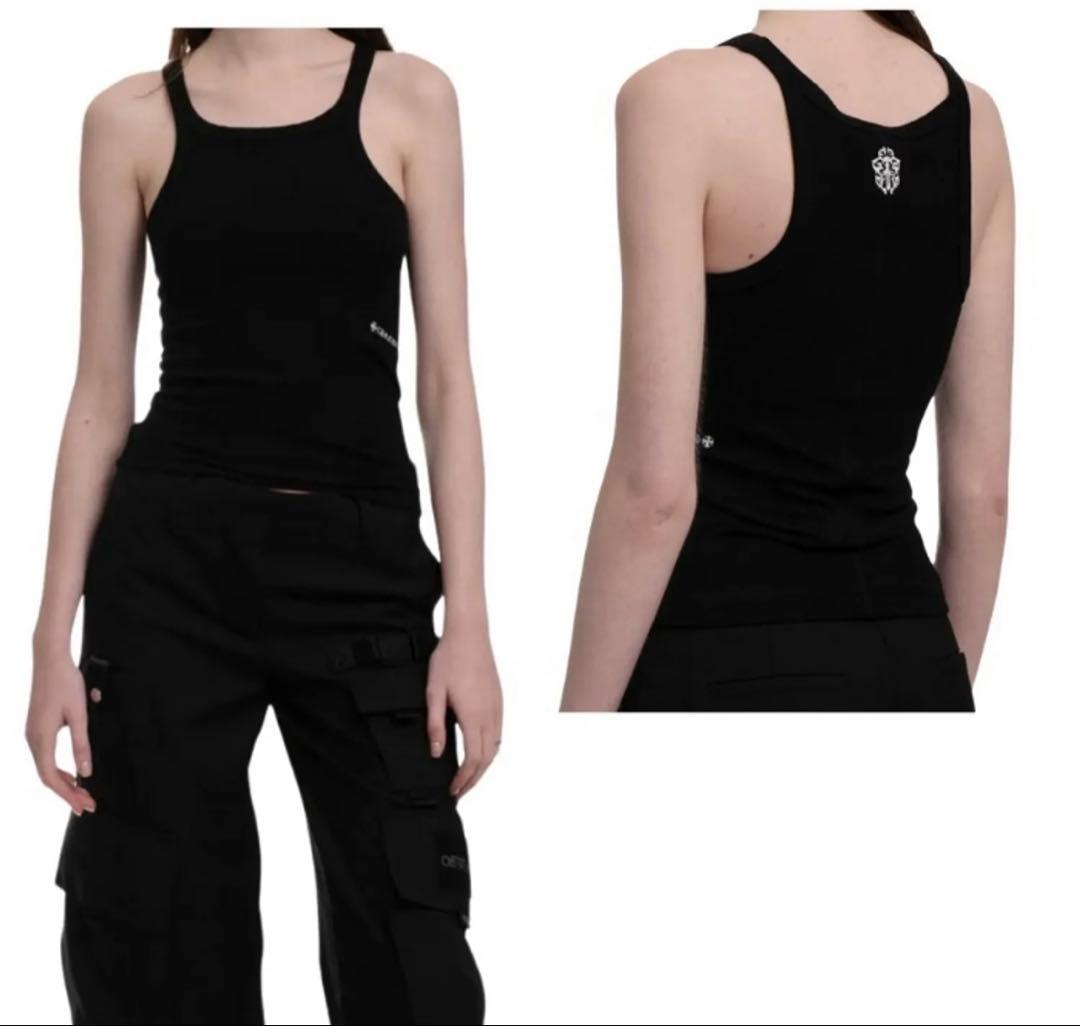 CHROME HEARTS ダガーリブタンクトップ ホワイト