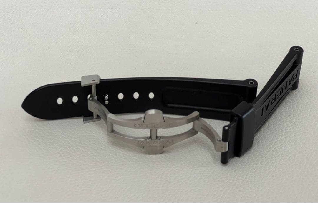 PANERAIパネライ ラバーベルト純正ステンレスDバックルセット