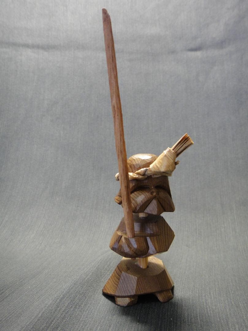 e*n様 希少 藤戸竹喜　ユーカラエカシ　木彫り 彫刻　置物　 アイヌ