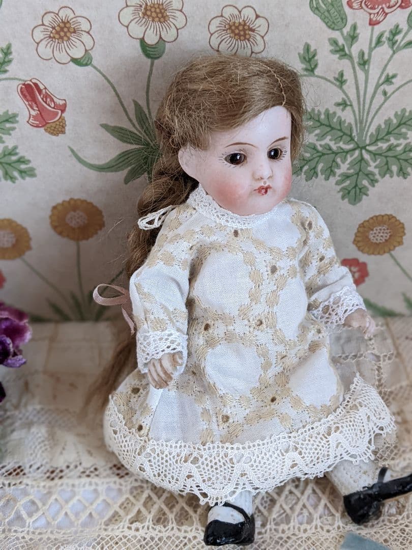 【f】アンティークビスクドール　ミニョネット　ケストナー150