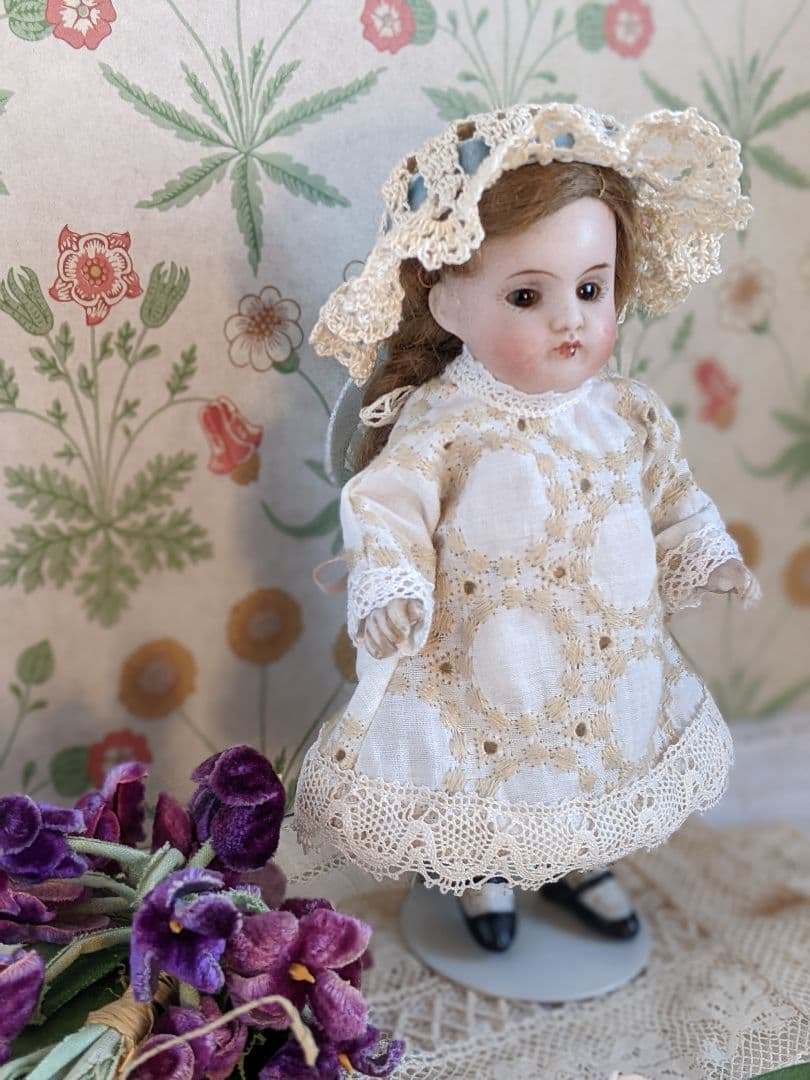 【f】アンティークビスクドール　ミニョネット　ケストナー150