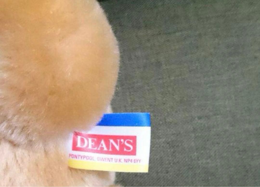 1989年製DEANS テディベア　ぬいぐるみ　激レア　ヴィンテージ　当時物